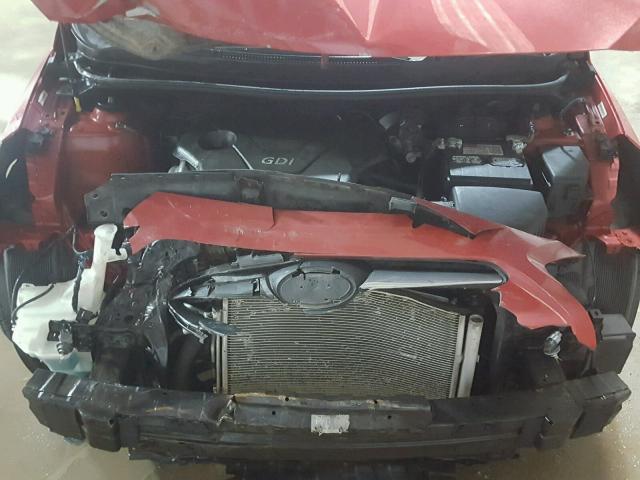 KMHCT4AEXCU060477 - 2012 HYUNDAI ACCENT GLS RED photo 7