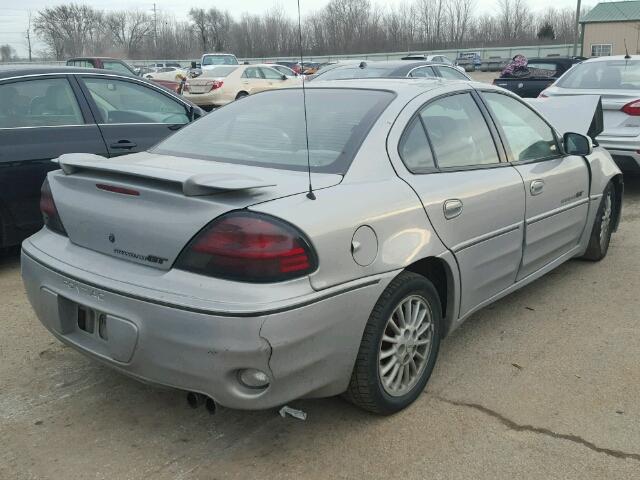 1G2NW52E7YC565533 - 2000 PONTIAC GRAND AM G GRAY photo 4