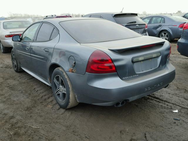 2G2WP522341336676 - 2004 PONTIAC GRAND PRIX GRAY photo 3