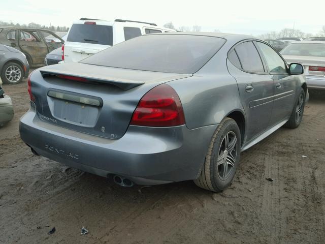 2G2WP522341336676 - 2004 PONTIAC GRAND PRIX GRAY photo 4