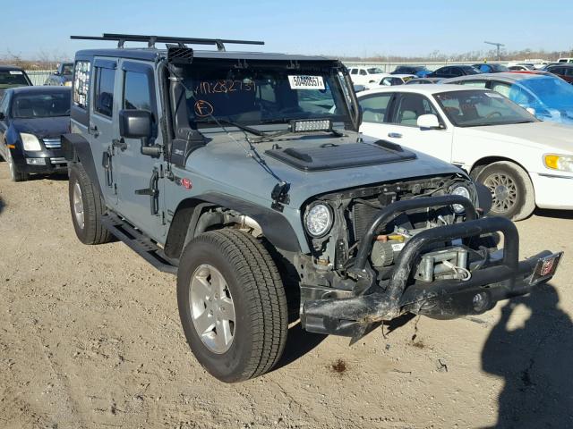 1C4HJWDG4EL282739 - 2014 JEEP WRANGLER U BLUE photo 1