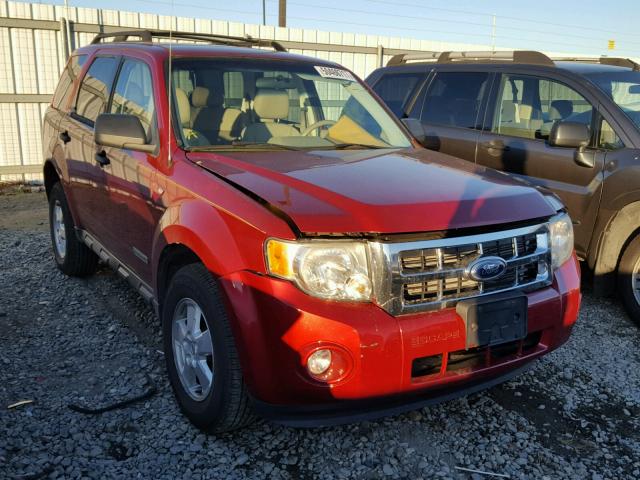 1FMCU93118KB68168 - 2008 FORD ESCAPE XLT RED photo 1
