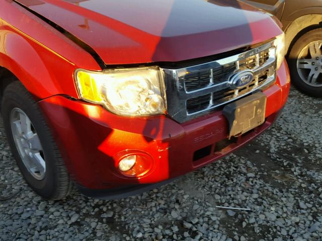 1FMCU93118KB68168 - 2008 FORD ESCAPE XLT RED photo 9