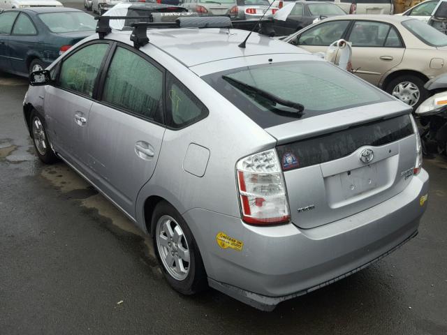 JTDKB20U377557214 - 2007 TOYOTA PRIUS SILVER photo 3