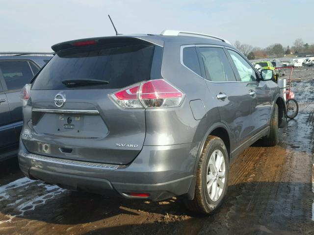 5N1AT2MV3FC752243 - 2015 NISSAN ROGUE S GRAY photo 4