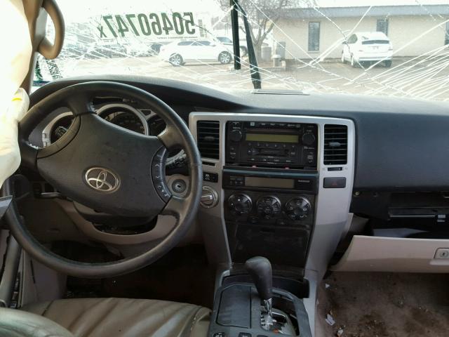 JTEBT17R838005636 - 2003 TOYOTA 4RUNNER LI GOLD photo 9