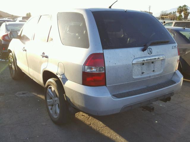 2HNYD18252H548555 - 2002 ACURA MDX SILVER photo 3