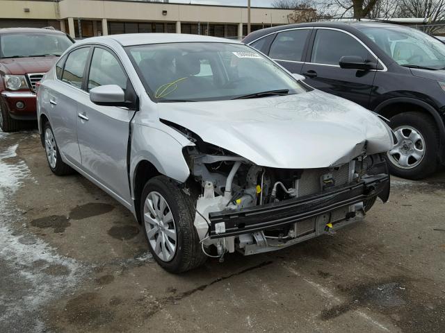 3N1AB7AP6EL697559 - 2014 NISSAN SENTRA S SILVER photo 1