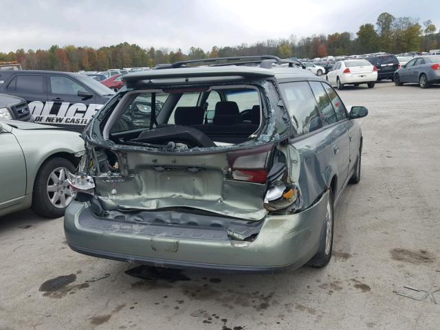 4S3BH625547305715 - 2004 SUBARU LEGACY L S GREEN photo 4