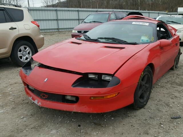 2G1FP22S2S2228365 - 1995 CHEVROLET CAMARO RED photo 2