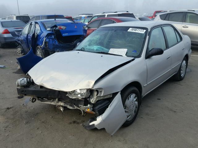 2T1BR12E51C468486 - 2001 TOYOTA COROLLA CE SILVER photo 2