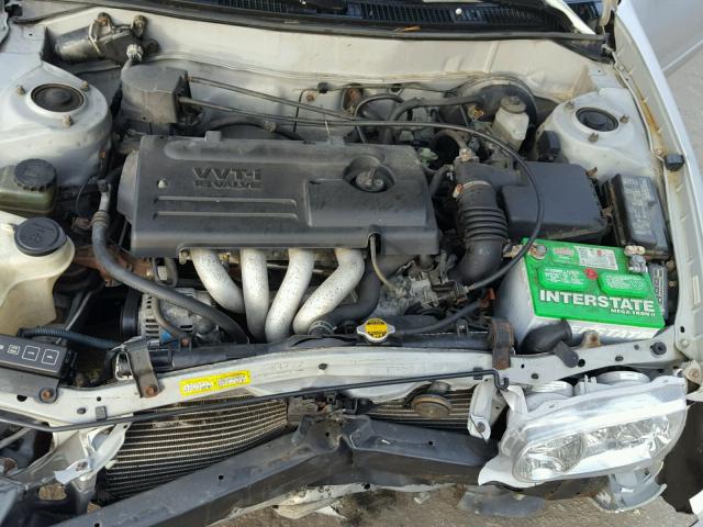 2T1BR12E51C468486 - 2001 TOYOTA COROLLA CE SILVER photo 7