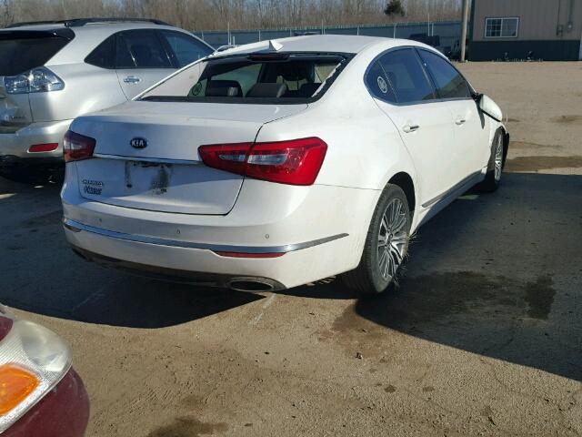 KNALN4D72F5171385 - 2015 KIA CADENZA PR WHITE photo 4