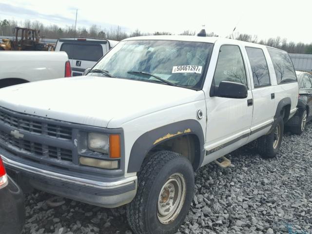 3GCGK26R4VG140291 - 1997 CHEVROLET SUBURBAN K WHITE photo 2