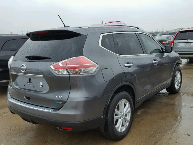 5N1AT2MT3EC793758 - 2014 NISSAN ROGUE S GRAY photo 4