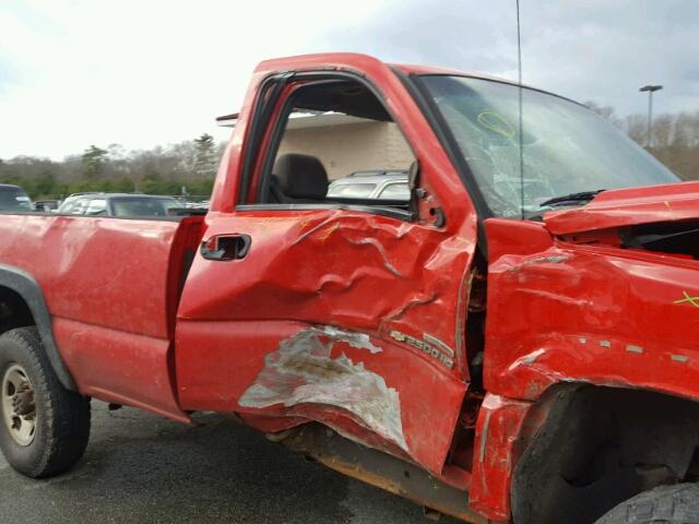 1GCHK24D17E170855 - 2007 CHEVROLET SILVERADO RED photo 9