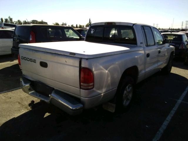 1B7GL2AN41S123446 - 2001 DODGE DAKOTA QUA SILVER photo 4