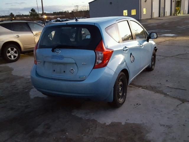 3N1CE2CP3EL404538 - 2014 NISSAN VERSA NOTE BLUE photo 4