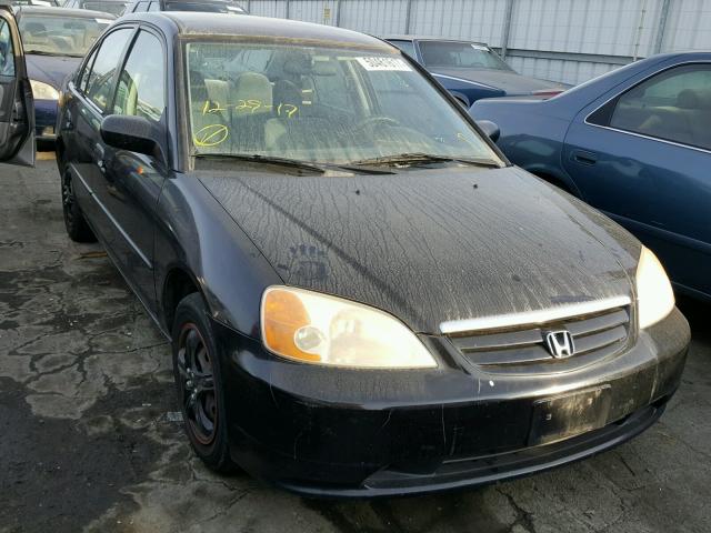 2HGES16571H501099 - 2001 HONDA CIVIC LX BLACK photo 1