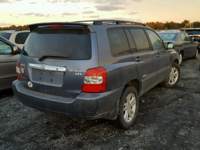 JTEEW21A060030059 - 2006 TOYOTA HIGHLANDER GRAY photo 4