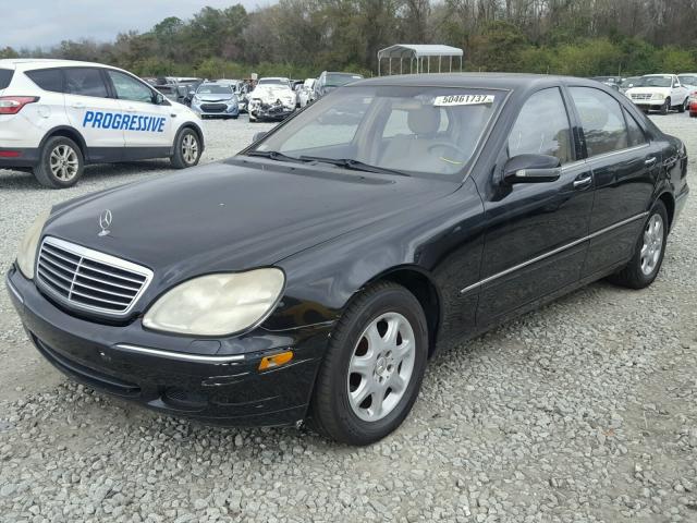 WDBNG75J52A278822 - 2002 MERCEDES-BENZ S 500 BLACK photo 2