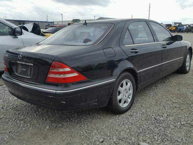 WDBNG75J52A278822 - 2002 MERCEDES-BENZ S 500 BLACK photo 4