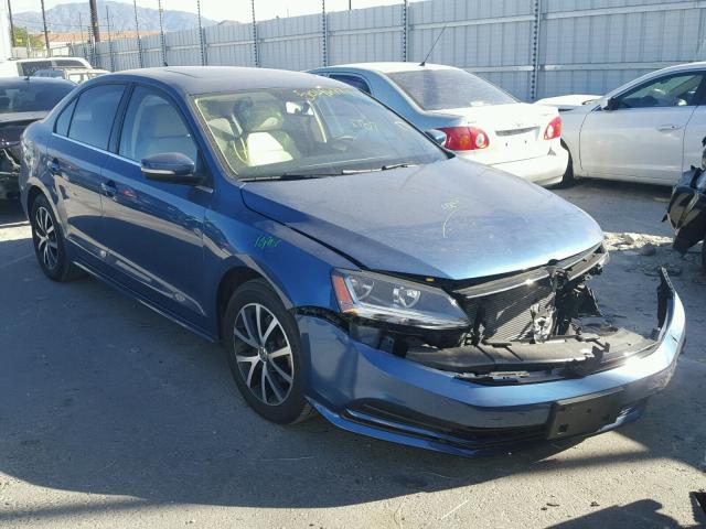 3VWDB7AJXHM246409 - 2017 VOLKSWAGEN JETTA SE BLUE photo 1