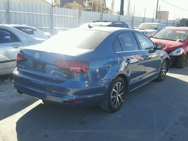 3VWDB7AJXHM246409 - 2017 VOLKSWAGEN JETTA SE BLUE photo 4