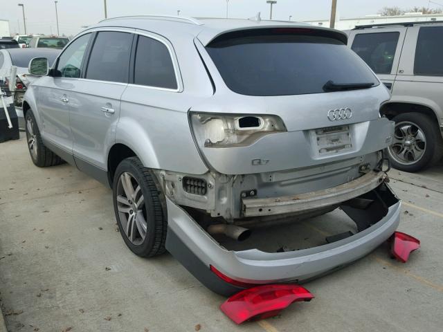 WA1BY74L57D074722 - 2007 AUDI Q7 3.6 QUA SILVER photo 3