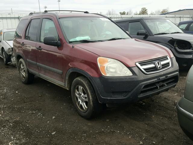 SHSRD78824U217340 - 2004 HONDA CR-V EX MAROON photo 1