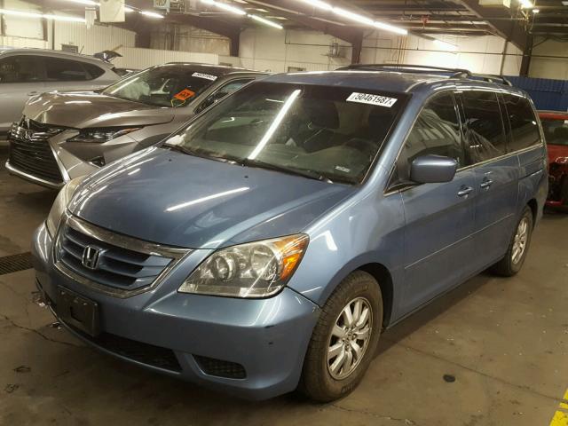 5FNRL38418B020892 - 2008 HONDA ODYSSEY EX BLUE photo 2