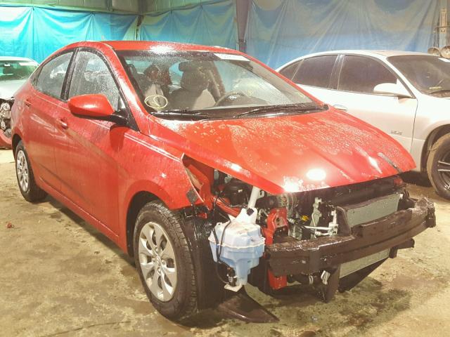 KMHCT4AEXGU942917 - 2016 HYUNDAI ACCENT SE RED photo 1