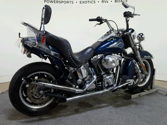 1HD1BJY101Y070830 - 2001 HARLEY-DAVIDSON FLSTC BLUE photo 8