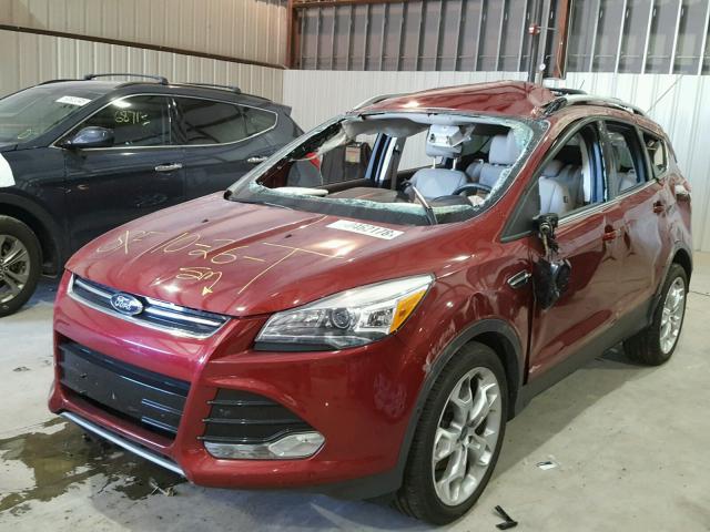 1FMCU0JX3EUA99776 - 2014 FORD ESCAPE TIT RED photo 2