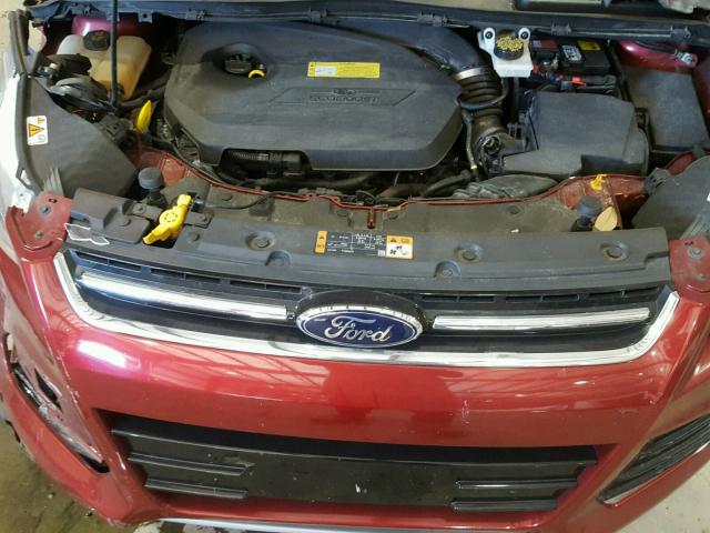 1FMCU0JX3EUA99776 - 2014 FORD ESCAPE TIT RED photo 7