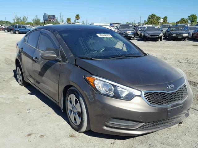 KNAFX4A69F5329644 - 2015 KIA FORTE LX GRAY photo 1