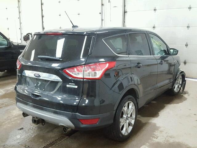 1FMCU0H94DUB38316 - 2013 FORD ESCAPE SEL BLACK photo 4