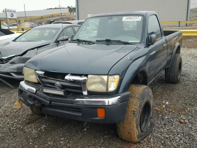 4TAPM62N1WZ106679 - 1998 TOYOTA TACOMA GREEN photo 2