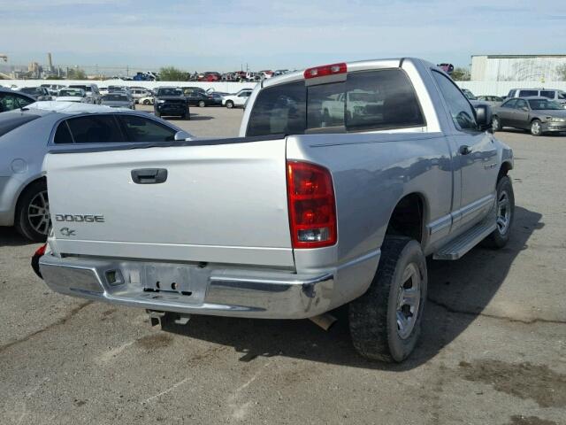 1D7HA16K62J262817 - 2002 DODGE RAM 1500 SILVER photo 4