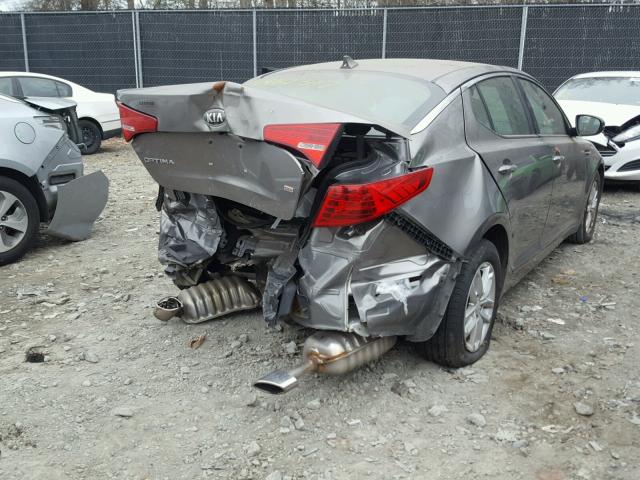 5XXGM4A77DG232069 - 2013 KIA OPTIMA LX SILVER photo 4