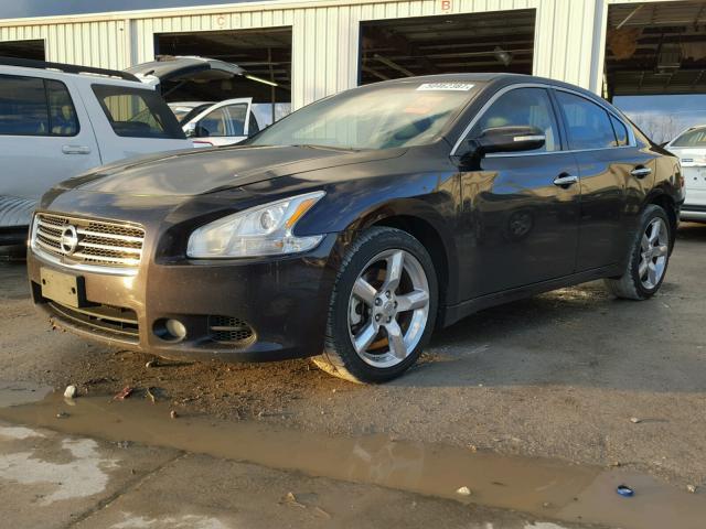 1N4AA5AP6AC803654 - 2010 NISSAN MAXIMA S BURGUNDY photo 2