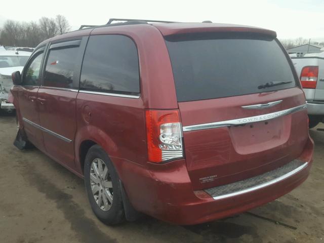 2C4RC1BGXDR802470 - 2013 CHRYSLER TOWN & COU MAROON photo 3