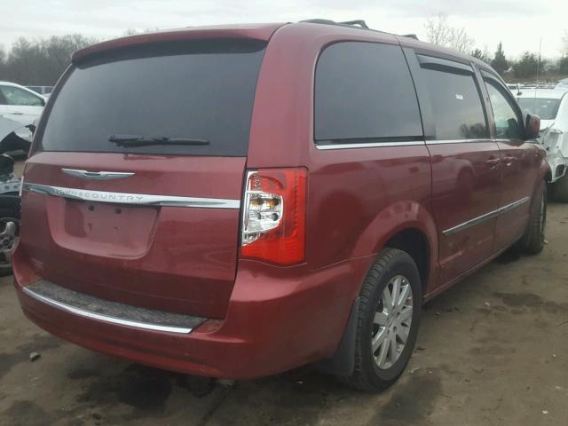 2C4RC1BGXDR802470 - 2013 CHRYSLER TOWN & COU MAROON photo 4