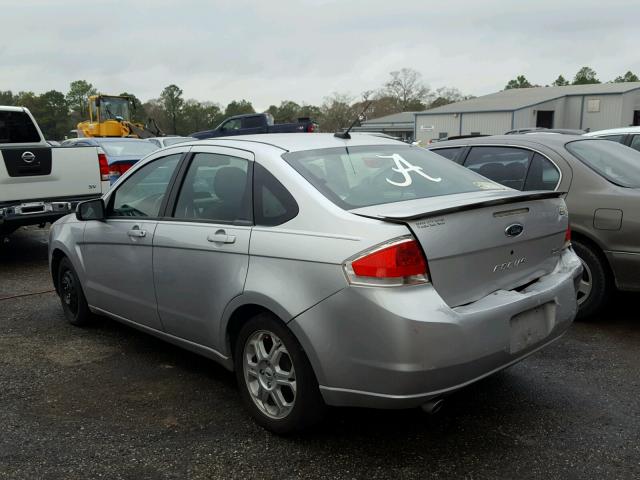 1FAHP36N79W125130 - 2009 FORD FOCUS SES SILVER photo 3