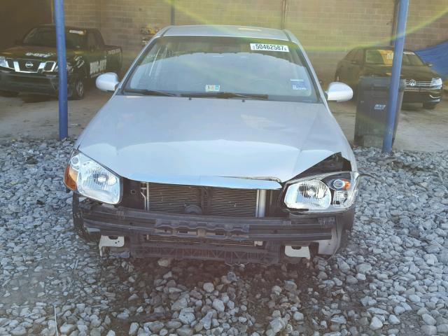 KNAFE121485017399 - 2008 KIA SPECTRA EX SILVER photo 9