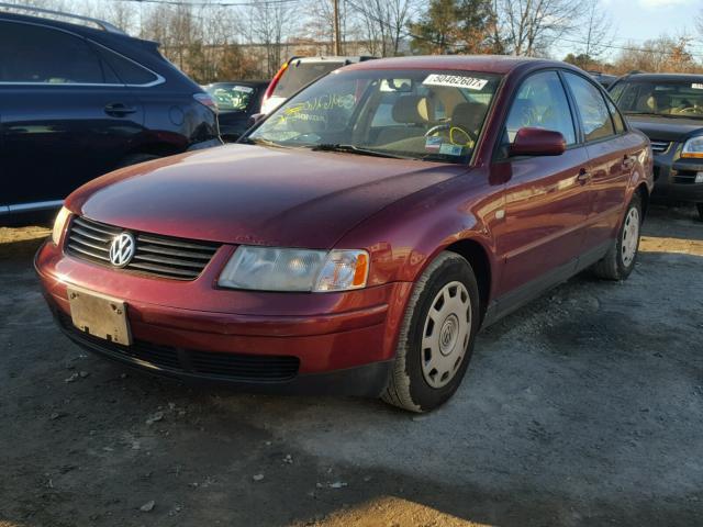 WVWMA63B3XE180814 - 1999 VOLKSWAGEN PASSAT GLS BURGUNDY photo 2