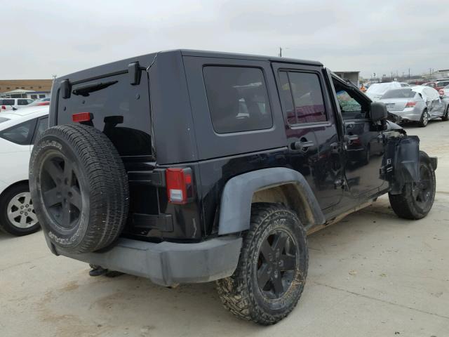 1J4GB39148L603785 - 2008 JEEP WRANGLER U BLACK photo 4