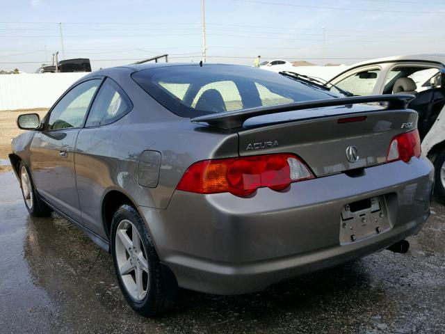 JH4DC53873C000764 - 2003 ACURA RSX GRAY photo 3