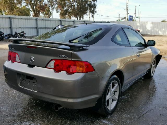 JH4DC53873C000764 - 2003 ACURA RSX GRAY photo 4