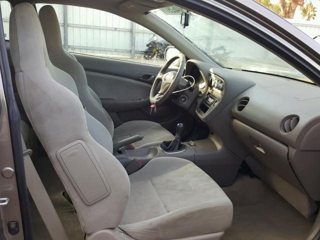 JH4DC53873C000764 - 2003 ACURA RSX GRAY photo 5